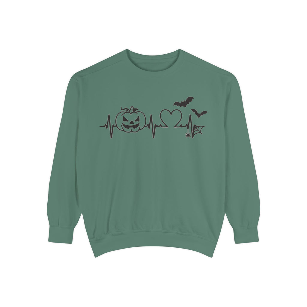 Halloween Heartbeat Sweatshirt — "I Put The Hot In Psychotic" Graphic Crewneck