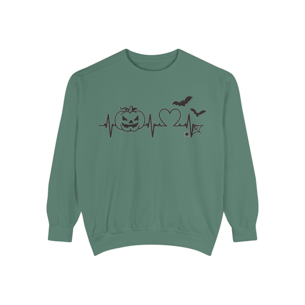 Halloween Heartbeat Sweatshirt — "I Put The Hot In Psychotic" Graphic Crewneck