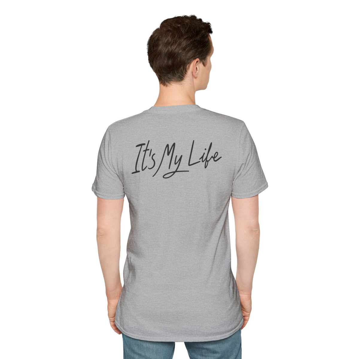 Portrait Graphic T-Shirt — "It's My Life" Back Print