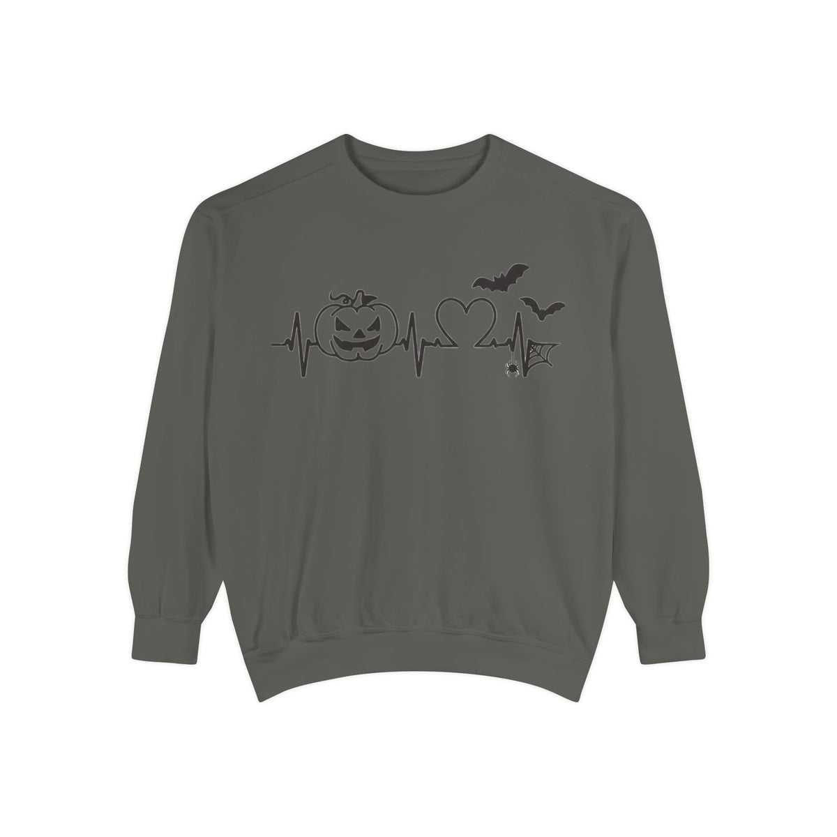 Halloween Heartbeat Sweatshirt — "I Put The Hot In Psychotic" Graphic Crewneck