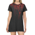 Blood Drip T-Shirt Dress — Goth Horror Costume Dress