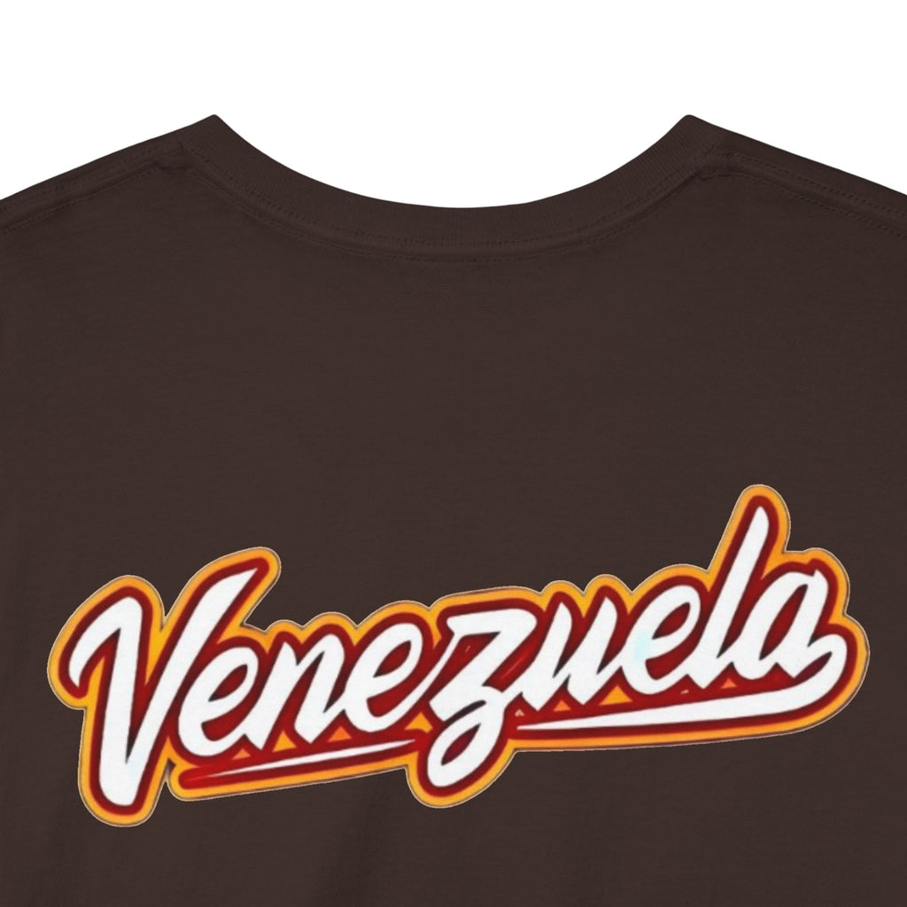 Venezuela Script & VZLA Stars T-Shirt — Retro Venezuelan Pride Tee