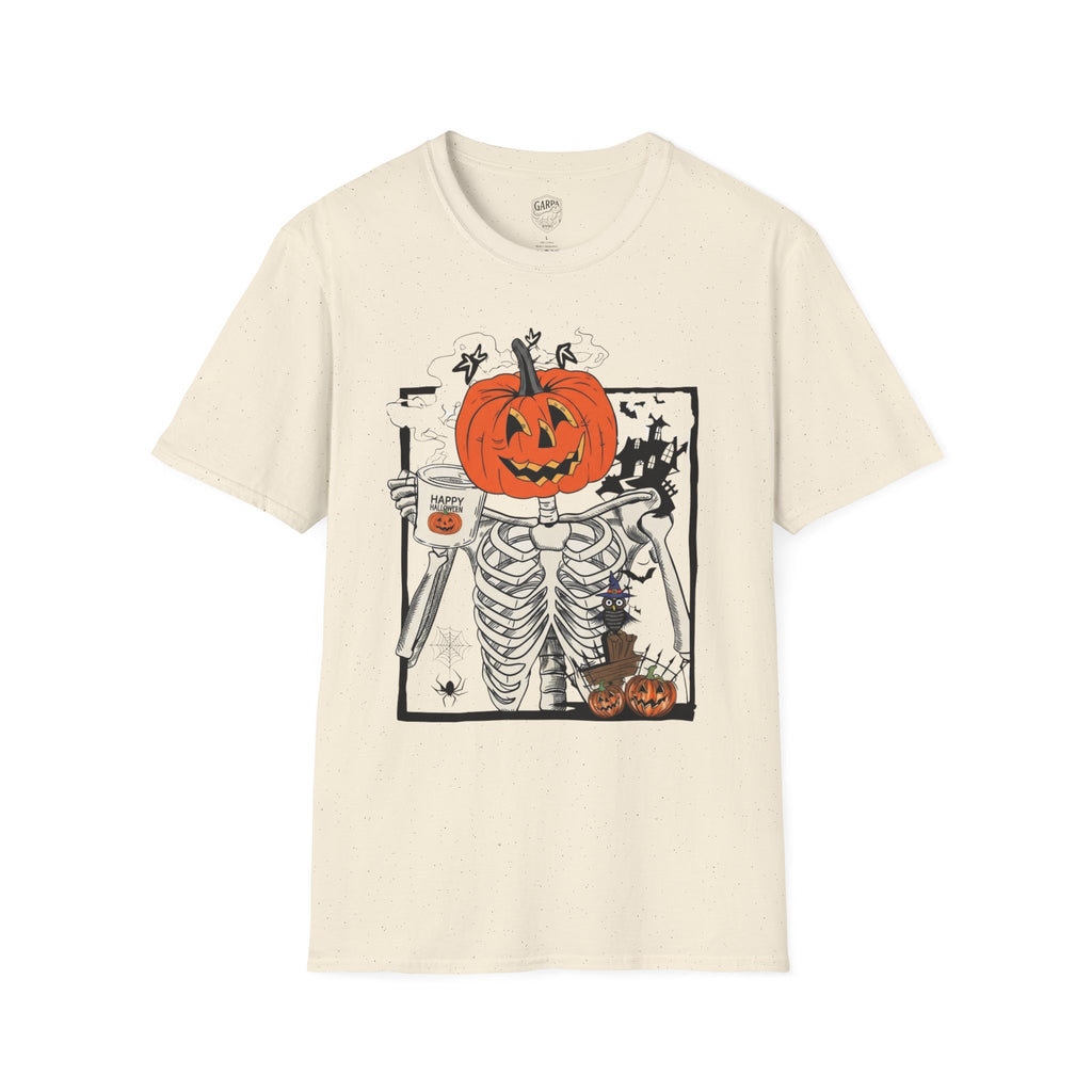 Halloween Pumpkin Skeleton T-Shirt