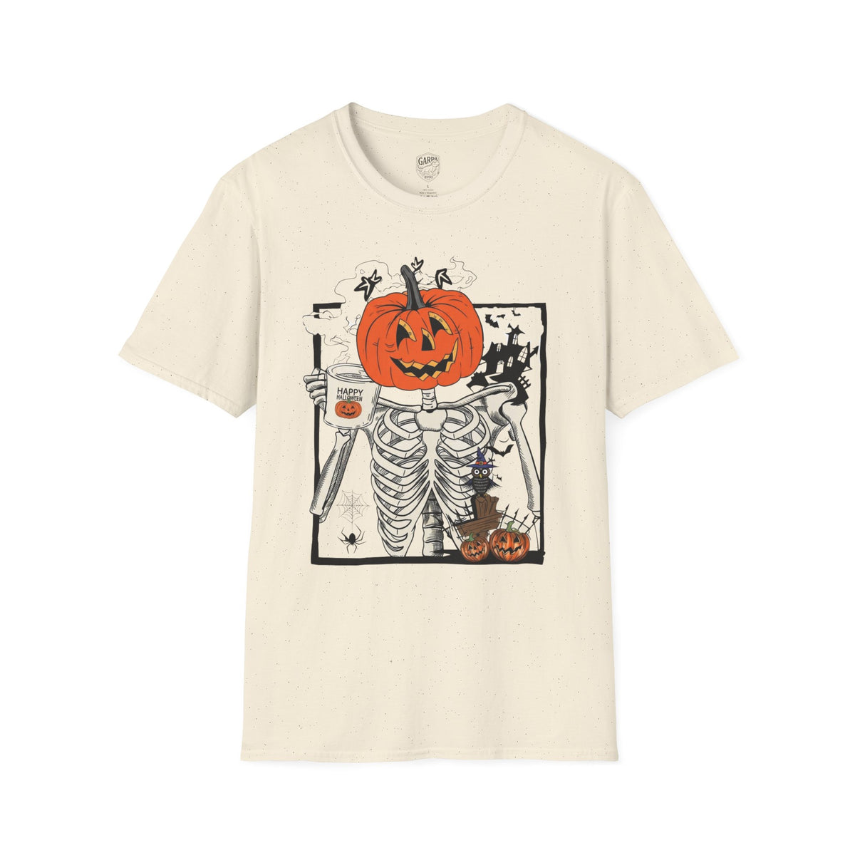 Halloween Pumpkin Skeleton T-Shirt