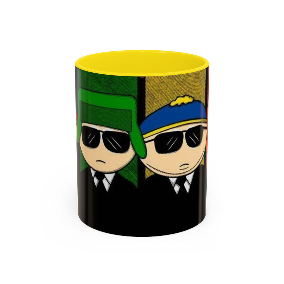South Park Agents Coffee Mug — Cartman, Kyle & Kenny Sunglasses Accent Mug (11/15oz)