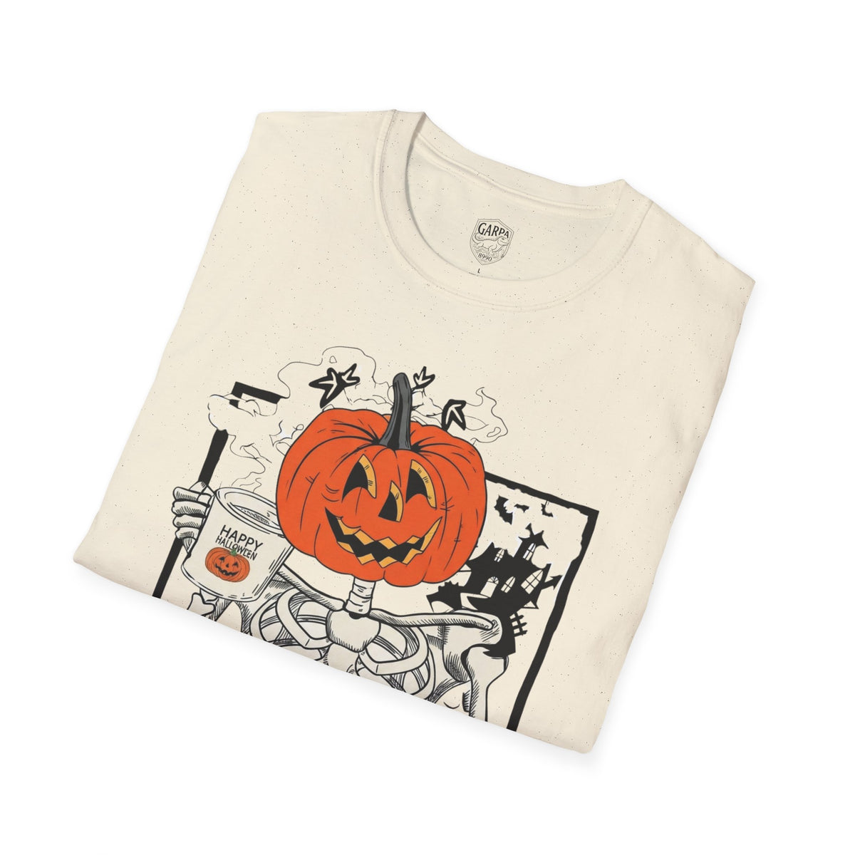 Halloween Pumpkin Skeleton T-Shirt