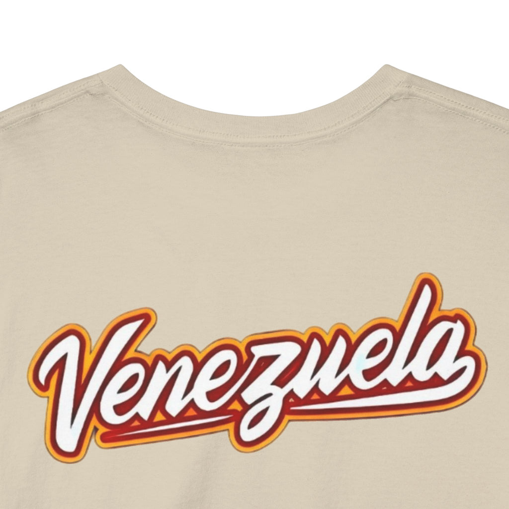Venezuela Script & VZLA Stars T-Shirt — Retro Venezuelan Pride Tee