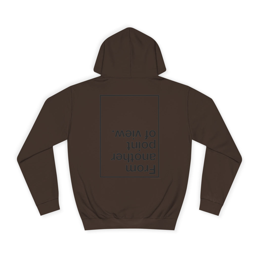 Retro Pixel Dinosaur Hoodie — 'From Another Point of View' Graphic Sweatshirt