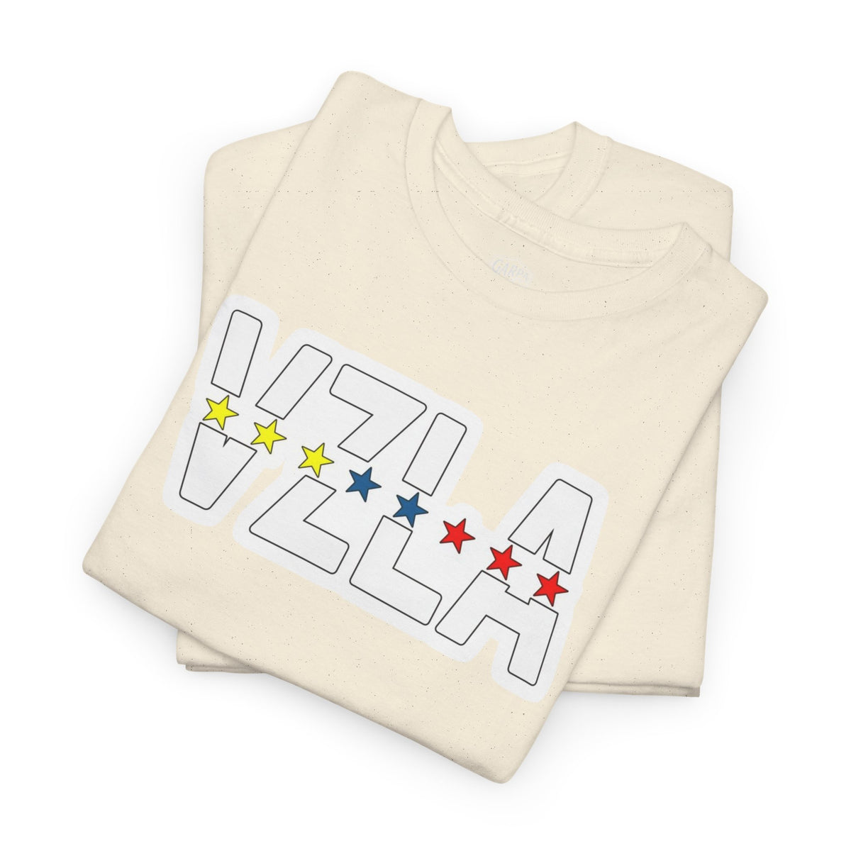 Venezuela Script & VZLA Stars T-Shirt — Retro Venezuelan Pride Tee