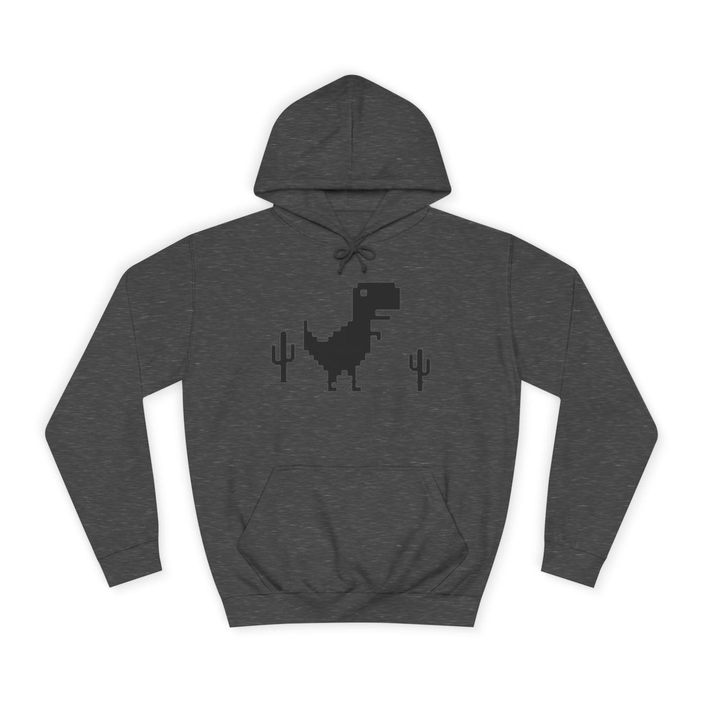 Retro Pixel Dinosaur Hoodie — 'From Another Point of View' Graphic Sweatshirt