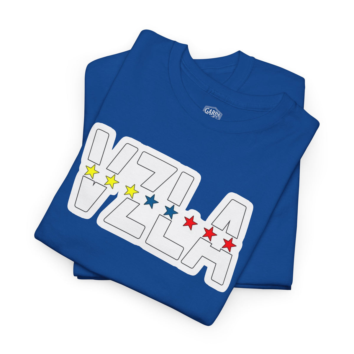 Venezuela Script & VZLA Stars T-Shirt — Retro Venezuelan Pride Tee