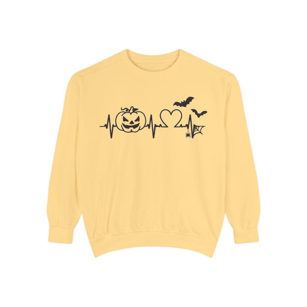 Halloween Heartbeat Sweatshirt — "I Put The Hot In Psychotic" Graphic Crewneck
