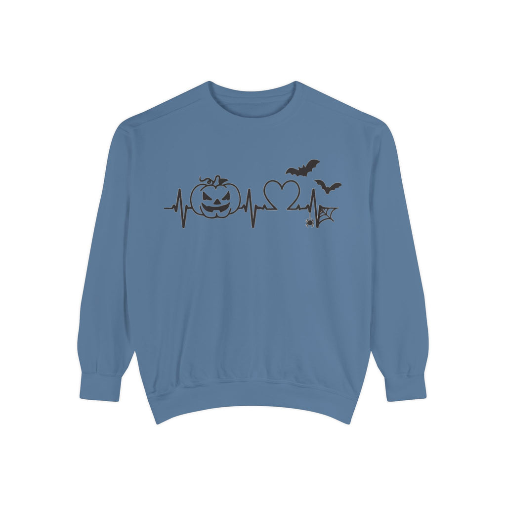 Halloween Heartbeat Sweatshirt — "I Put The Hot In Psychotic" Graphic Crewneck