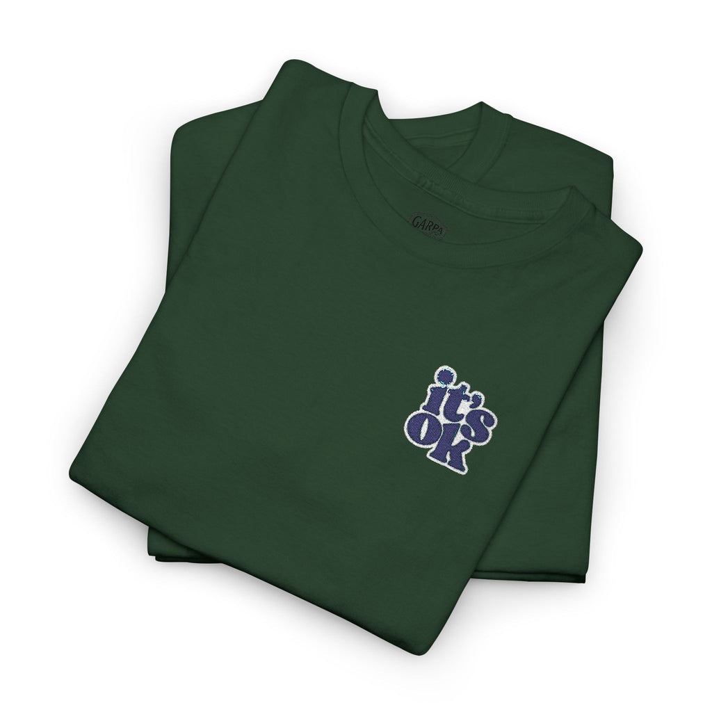 Minimalist Embroidered Monogram T-Shirt