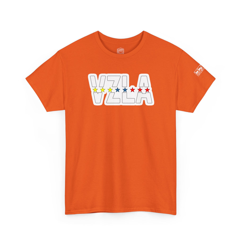 Venezuela Script & VZLA Stars T-Shirt — Retro Venezuelan Pride Tee