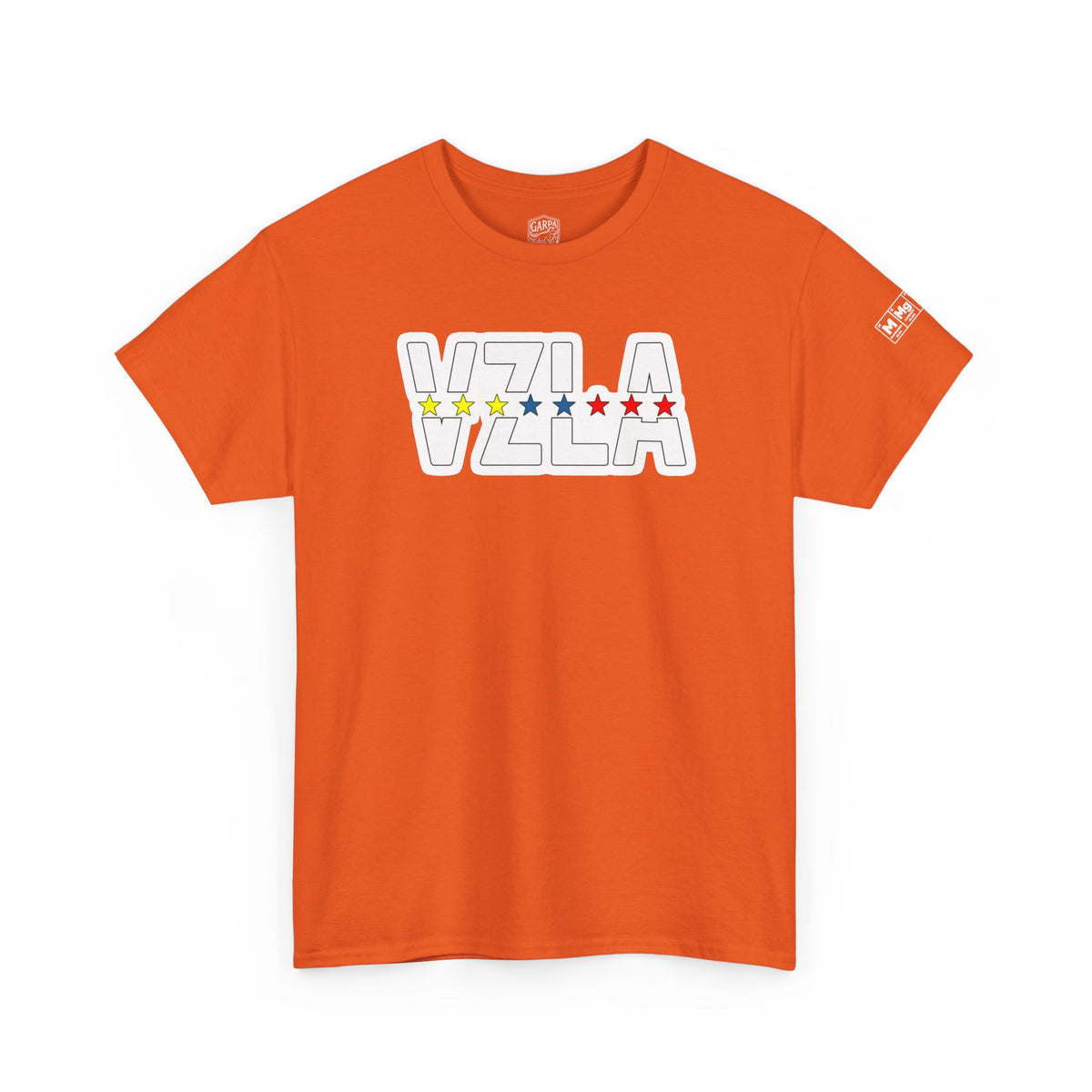 Venezuela Script & VZLA Stars T-Shirt — Retro Venezuelan Pride Tee