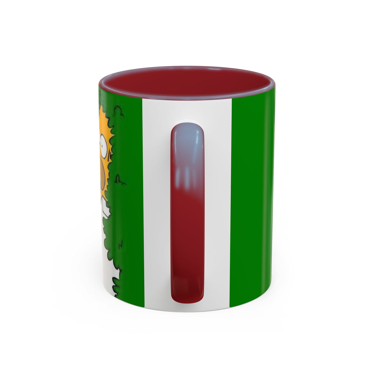 Coffee Mug — Homer Simpson Peeking Design (Accent 11/15oz)