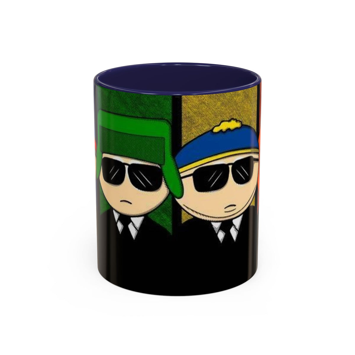 South Park Agents Coffee Mug — Cartman, Kyle & Kenny Sunglasses Accent Mug (11/15oz)