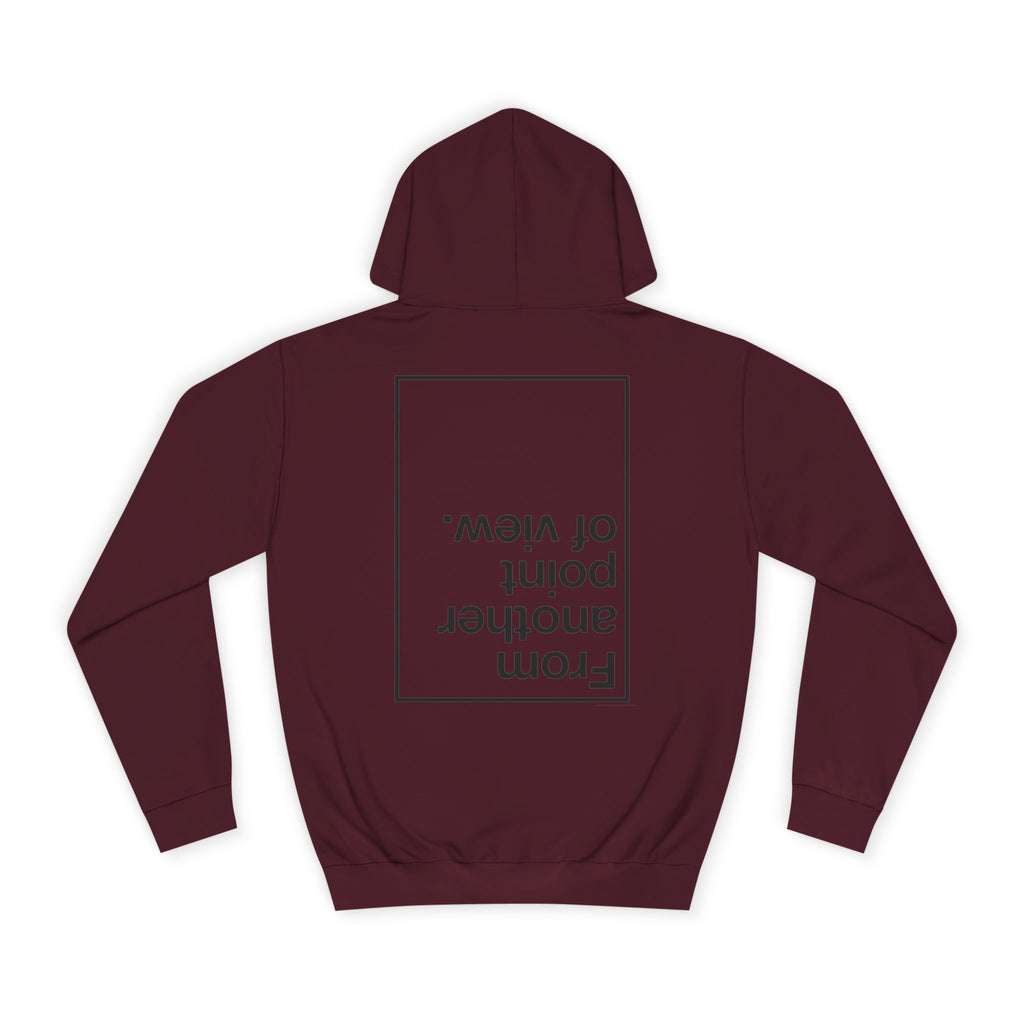 Retro Pixel Dinosaur Hoodie — 'From Another Point of View' Graphic Sweatshirt