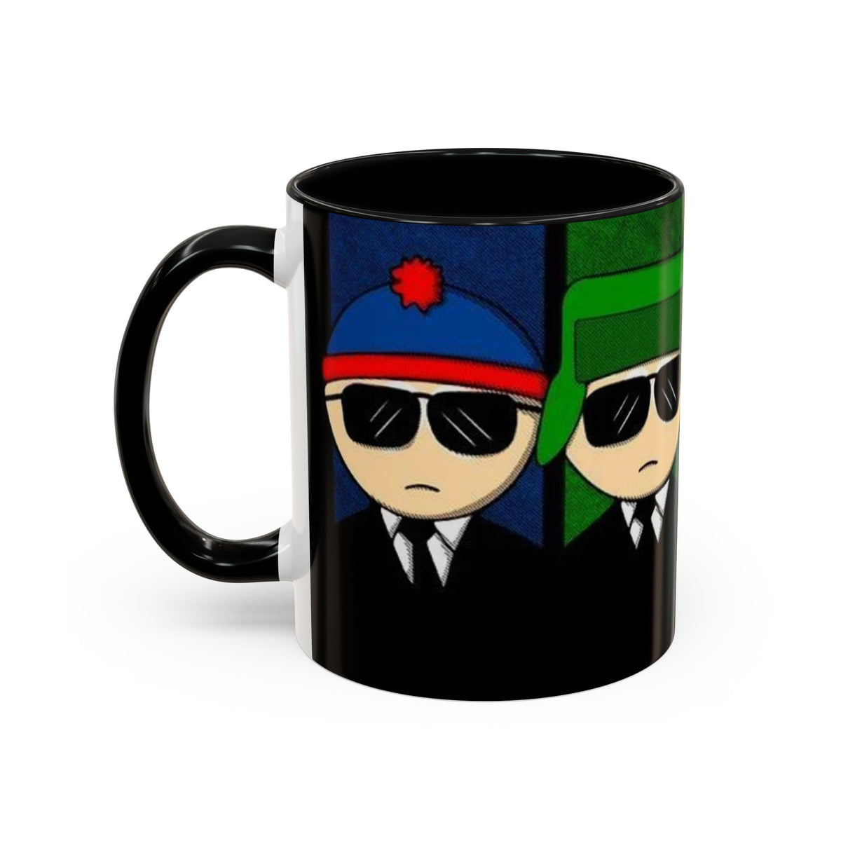 South Park Agents Coffee Mug — Cartman, Kyle & Kenny Sunglasses Accent Mug (11/15oz)