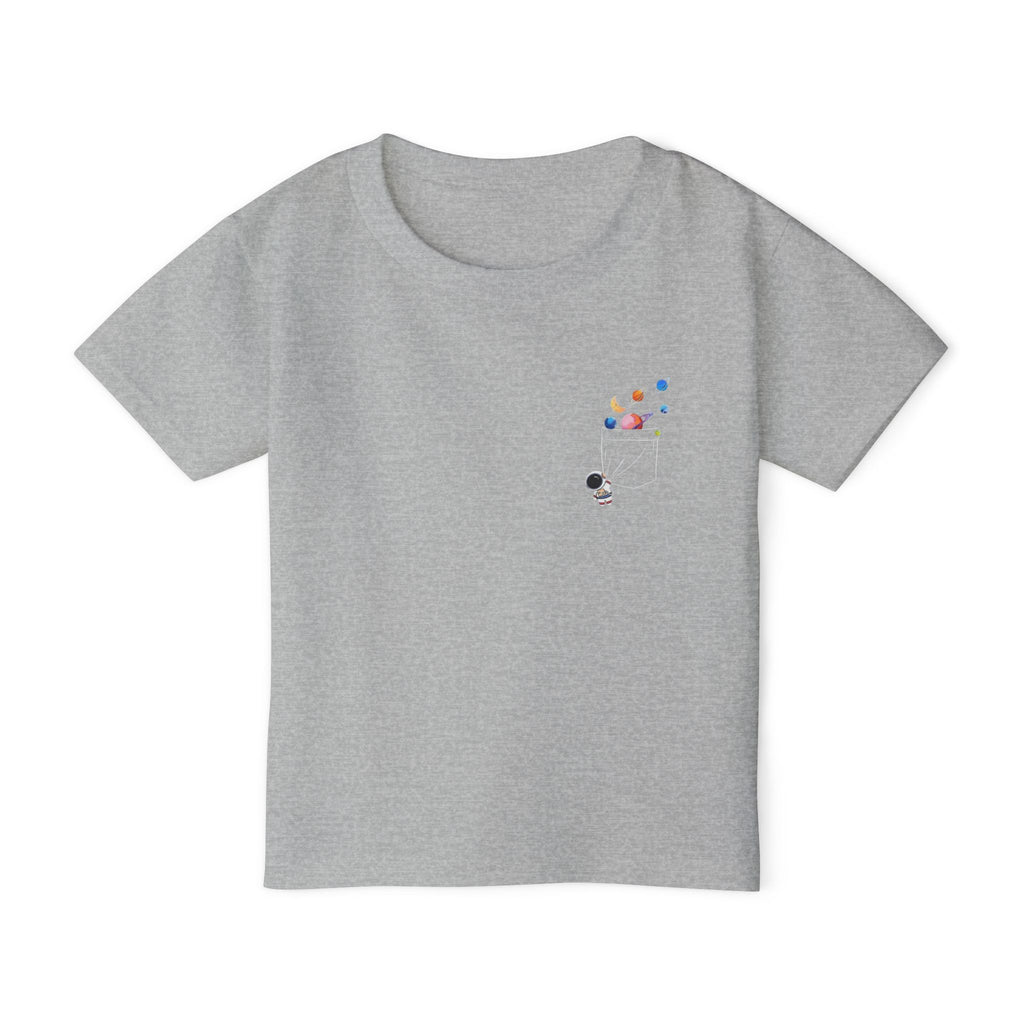 Toddler T‑Shirt — Cute Astronaut on Planet Kids Tee