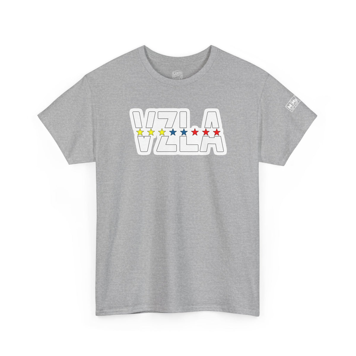 Venezuela Script & VZLA Stars T-Shirt — Retro Venezuelan Pride Tee